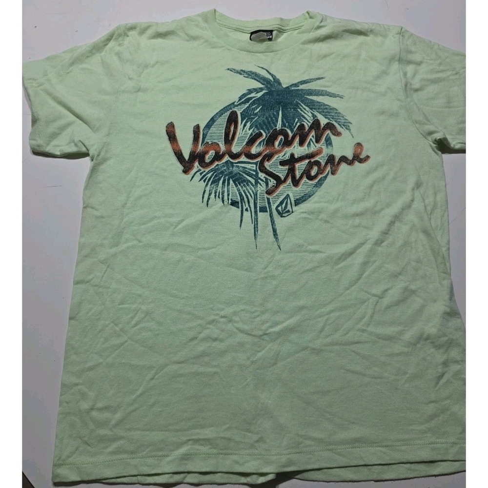 Vintage Volcom Stone Shirt Mens Large Y2K Skate Surf Grunge 2000s Green